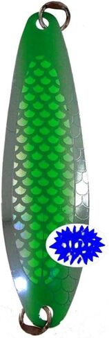 SILVER HORDE Kingfisher UV Green Haze Spoon, 3" in Saudi Arabia