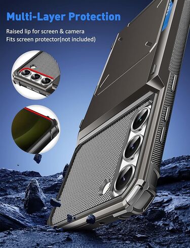 COOYA لهاتف Samsung S23+ حافظة محفظة 5 حامل لبطاقة الائتمان، غطاء قلاب لهاتف Galaxy S23+ محفظة، جيب خلفي، طبقة مزدوجة واقية من المطاط الصلب لهاتف Samsung Galaxy S23 Plus 6.6 برونزي جونميتال in Kuwait