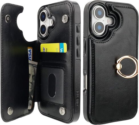 ONETOP for iPhone 17 Wallet Case with Credit Card Holder,White in Kuwait