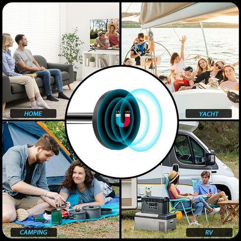 TV Antenna Indoor for Long Range, HD Digital Antenna with Strong Magnetic Base, Antenna for Smart TV for Easy Installation and All Smart/Old TVs, Supports 4K 1080P in Saudi Arabia