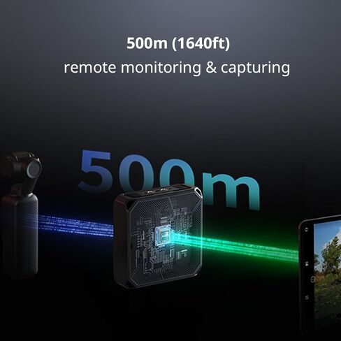 محور ربط لاسلكي SmallRig للكاميرات، شاشة كاميرا لاسلكية 500 متر/1640 قدم ومكرر، كاميرا التحكم عن بعد عبر تطبيق لتصوير الحياة البرية، لسوني لكانون لنيكون لباناسونيك-5566 in Saudi Arabia