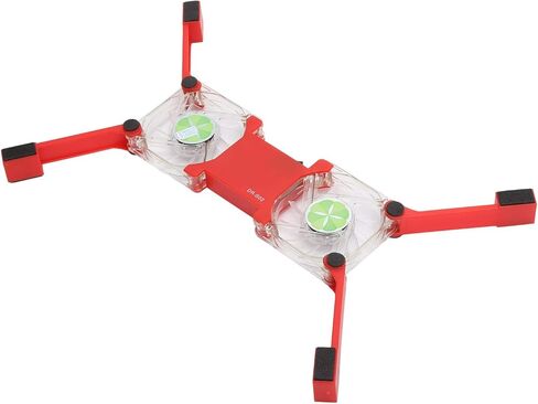 Laptop Cooling Pad, USB Foldable Radiator Cooler Stand Light Portable with Fans and LED Light, Suitable for Notebook Computers(RED) in Saudi Arabia