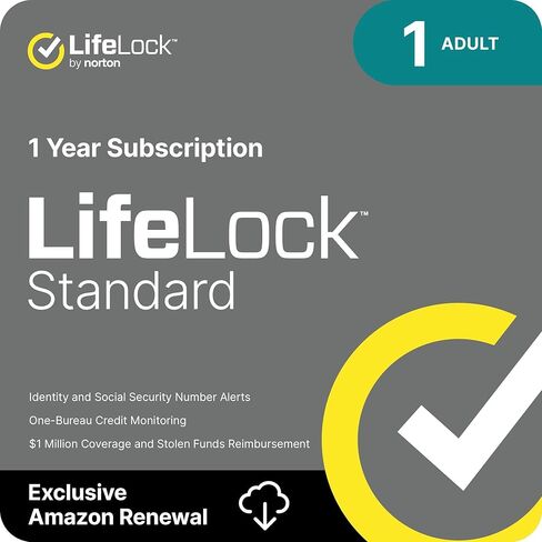LifeLock Standard Identity Theft Protection, Individual Plan, Monthly Subscription, Activation Required in Saudi Arabia