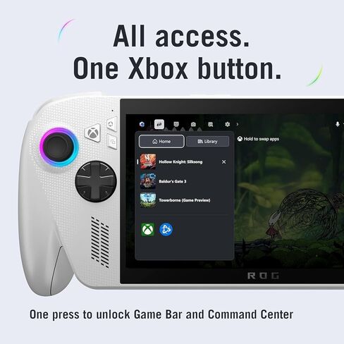 ASUS ROG Xbox Ally – 7" 1080p 120Hz Touchscreen Gaming Handheld, 3-month Xbox Game Pass Premium included, AMD Ryzen Z2 A, 16GB RAM, 512GB SSD,w/ 256GB MicroSD Card, White in Saudi Arabia
