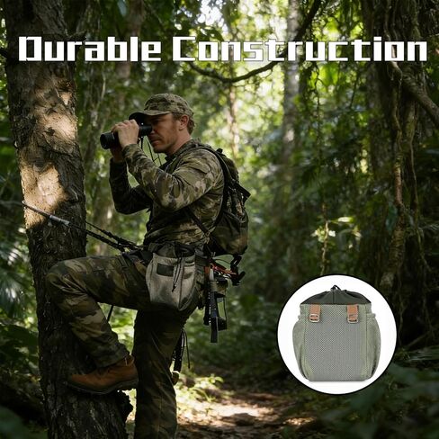 Mesh Saddle Dump Pouch with Drawstring Closure, Saddle Hunting Accessories for Organizing Gear, Easily Attach to Saddle for Hunting & Equestrian Use in Kuwait