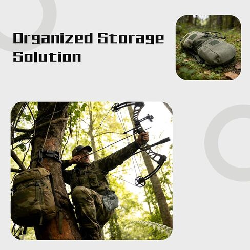 Mesh Saddle Dump Pouch with Drawstring Closure, Saddle Hunting Accessories for Organizing Gear, Easily Attach to Saddle for Hunting & Equestrian Use in Kuwait