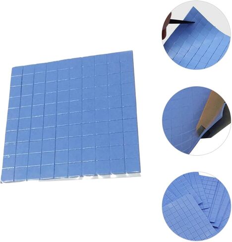 100 Pcs Thermal Silicone Pads 10X10X0.1Mm for CPU GPU Heatsink Heat Conduction Computer Cooling Accessory in Kuwait