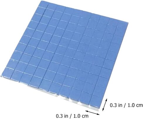 100 قطعة 10X10X0.1 مم وسادات حرارية من السيليكون لتوصيل الحرارة لوحدة المعالجة المركزية GPU SSD، ملحق تبريد الكمبيوتر للمشتت الحراري، وسادات التوصيل الحراري العالية للإلكترونيات in Kuwait