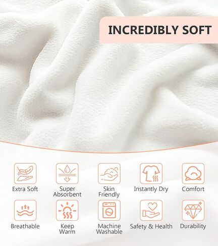 12 Pcs Baby Bath Towels Set for Boys Girls 4Pcs Hooded Baby Towels Robe & Washcloths Set Perfect Shower Gift Ultra Absorbent Cute Soft and Comfort, for Newborn, Infant and Toddler in Kuwait