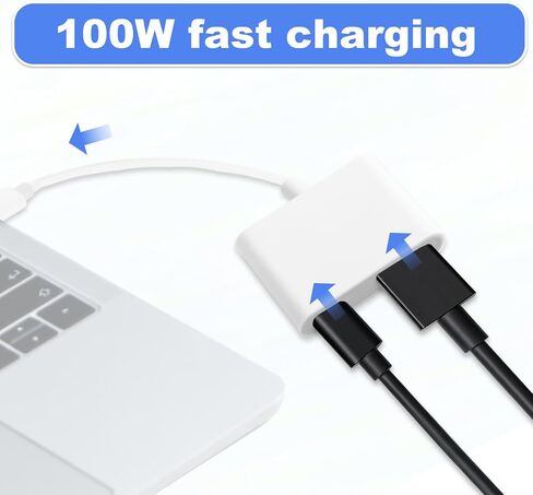 محول USB-C إلى HDMI، 4k@60hz لهاتف iPhone 15/16/17 من النوع C إلى HDMI مع شحن سريع 100 وات متوافق مع iPhone iPad Air/Pro Mac Pro/Air in Saudi Arabia
