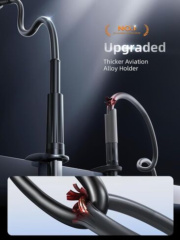 LISEN Flexible Gooseneck Phone Stand for Bed, Desk, Tablet - Adjustable iPhone 15 Pro Plus 14 13, Kindle, iPad Holder in Kuwait