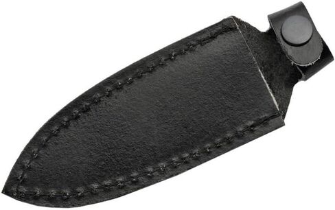سكين SZCO Full Tang Bowie مقاس 7.5 بوصة - سكاكين جيب سوداء مع شفرة رمح من الفولاذ المقاوم للصدأ، واقي نحاسي، مقبض خشبي وغمد جلدي - سكين تخييم للمشي لمسافات طويلة والتخييم والخارج - سكين سلخ للرجال in Kuwait