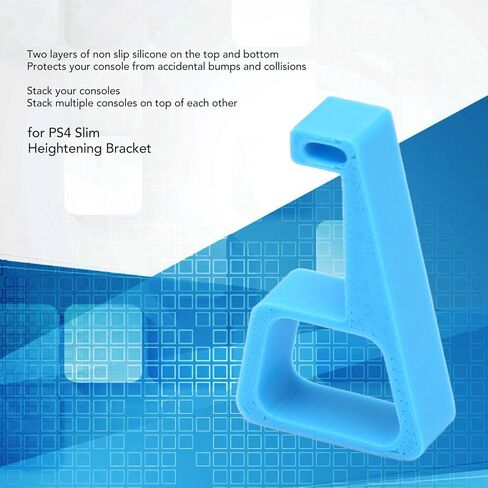 Bracket for PS4 Slim,4PCS Horizontal Version Anti Skid Heightening Bracket for PS4 Slim Console Cooling Legs Stand Holder Accessoies (Blue) in Saudi Arabia