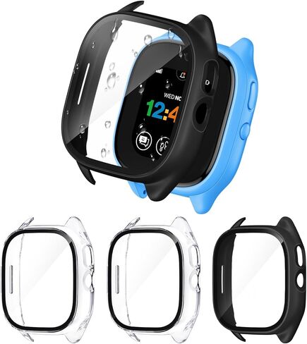 Butifacion 【3 عبوات】 حافظات مقاومة لرذاذ السوائل متوافقة مع واقي شاشة Gizmo Watch 3 للأطفال، غطاء حماية شامل مع واقي شاشة Gizmo 3 فقط لساعة Verizon Gizmo 3، شفاف*3 in Kuwait