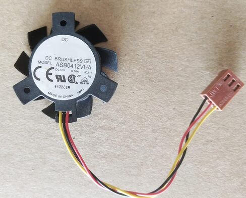 for ASB0412VHA 12V 0.16A 105-5218CX 105-5138CX 3-Wire CPU Cooling Fan in Saudi Arabia