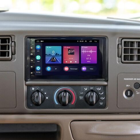 ستيريو راديو السيارة لسيارة Ford F250 F-350 1999-2004 مع CarPlay Android Auto، 7 بوصة HD شاشة تعمل باللمس راديو Android 13 AHD كاميرا / بلوتوث / نظام تحديد المواقع / ميكروفون 2 جيجابايت + 32 جيجابايت مستقبل راديو السيارة in Kuwait