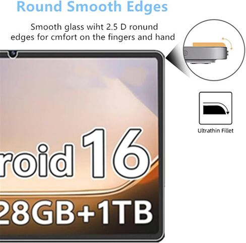 قطعتان من واقي الشاشة لأجهزة الكمبيوتر اللوحية Frameflow P10_A/SHARECLOUD P10_T مقاس 10.1 بوصة، واقي غشاء من الزجاج المقوى لجهاز Winsing Android Tablet/TabneraX UTbook مقاس 10 بوصة in Kuwait