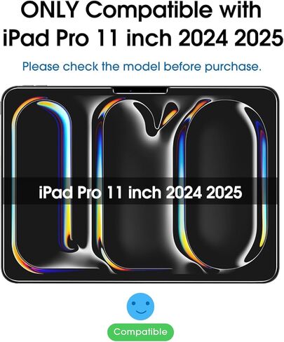 amFilm Screen Protector for iPad Pro 11 Inch OLED M5 [2025 Model] Tempered Glass [Face ID & Apple Pencil Pro & Case Compatible] [ Anti-Scratch] [99.99% HD Clear] in Saudi Arabia