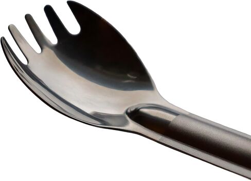 Haven LongSpork Titanium Spork بمقبض طويل 8.5 بوصة - أداة تخييم خفيفة الوزن لحقائب الظهر والوجبات المجففة بالتجميد - مجموعة شوكة ملعقة طويلة لأكياس الوجبات العميقة (14 جم) in Kuwait
