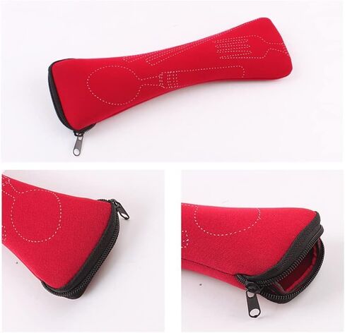 Blue Portable Tableware Bag Outdoor Travel Camping Cutlery Pouch Storage Bag Flatware Tableware Dinnerware Carrying Case for Knife Fork Spoon Tea Spoon Chopsticks Bottle Opener Straws Camp Kitchen in Saudi Arabia