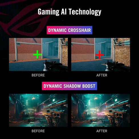 شاشة الألعاب ASUS ROG Strix مقاس 27 بوصة بدقة 5K HDR (XG27JCG) - 5120 × 2880، 180 هرتز، 0.3 مللي ثانية، IPS سريع، وضع مزدوج (180 هرتز أو QHD 330 هرتز)، مزامنة ضبابية الحركة المنخفضة للغاية، متوافقة مع G-SYNC، DisplayWidget، ضمان لمدة 3 سنوات in Kuwait