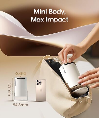 جهاز عرض صغير Android 14 مع دعم 4K، جهاز عرض ذكي مع Wifi 6 وBluetooth5.4، 200 ANSI، تركيز تلقائي وحجر مفاتيح عمودي تلقائي، جهاز عرض أفلام محمول للمنزل الخارجي، Alwtniet HY300pro in Kuwait