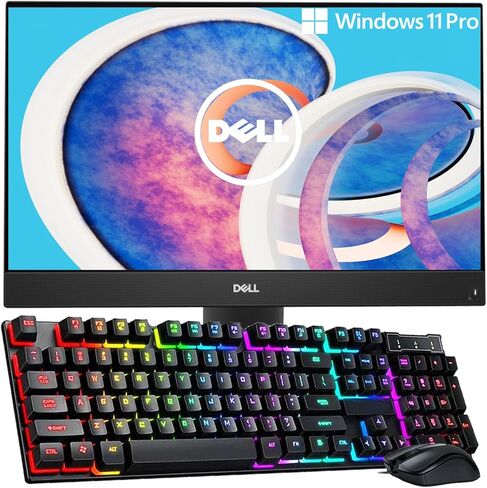 Dell OptiPlex 7480 All-in-One Desktop Computer, 23.8 Inches Full HD AIO PC, Core i5-10500 Processor, 16GB RAM, 512GB SSD, WiFi, Bluetooth, Windows 11 Pro(Renewed) in Kuwait