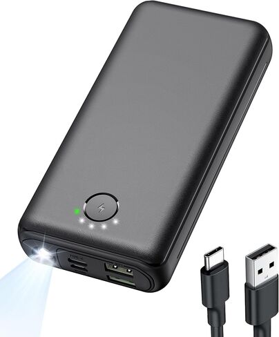 Portable Charger Power Bank 40000mah, USB C Fast Charging 22.5W External Battery Pack Phone Charger Quick Charge with 3 Outputs & 2 Inputs for iPhone 16/15 Samsung Android Camping Travel Essentials in Saudi Arabia