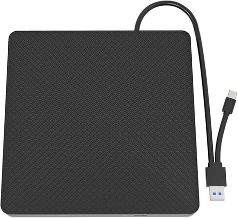 USB3.0 Portable DVDs Writer Drives, External Optical Disk for Laptop, Fast Speed Data Transfer for Desktop Laptop External DVDs Drives in Kuwait