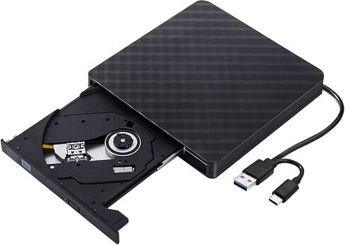 Disk Player External Opticaled Drive USB3.0 Type C Portable Disc Reader for Data Backup Installation External USB Disk Drive in Kuwait
