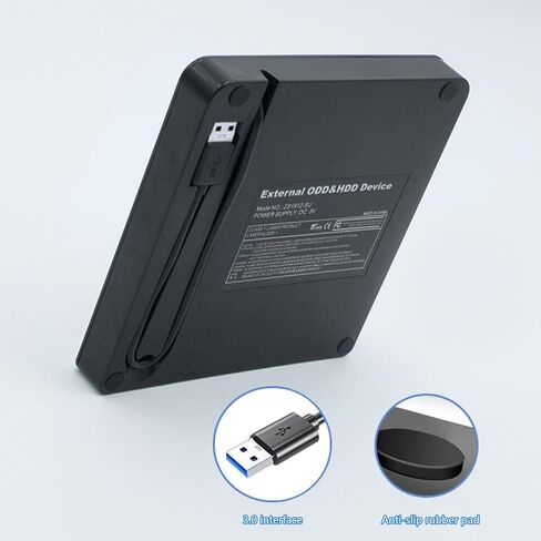 Disk Player External Opticaled Drive USB3.0 Type C Portable Disc Reader for Data Backup Installation External USB Disk Drive in Kuwait