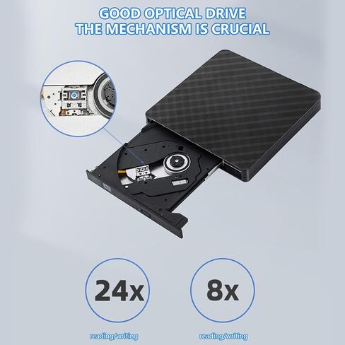 Disk Player External Opticaled Drive USB3.0 Type C Portable Disc Reader for Data Backup Installation External USB Disk Drive in Kuwait