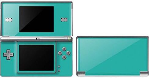 ملصق Skinit المخصص للألعاب متوافق مع DS Lite - تصميم أصلي مرخص رسميًا باللون الأزرق المائي in Kuwait