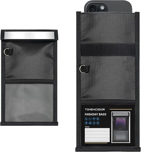Faraday Bags for Phones 2 Pack, Faraday Bags, Anti-Hacking/Tracking Military Grade Faraday Phone Case, Fireproof & Waterproof Faraday Pouch for Cell Phones, NFC/WiFi/RFID/GPS Signal Blocking Bag in Saudi Arabia