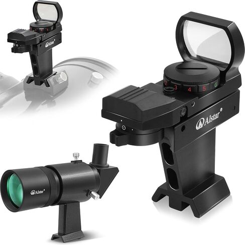 Alstar 9x50 Angled Finder Scope - Bundle with - Red Dot Finderscope for Telescope Deluxe Finder in Saudi Arabia