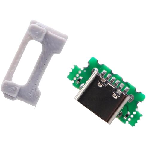 Deal4GO USB-C Charging Port Mod kit DC Power Connector Jack replacement for NEW 3DS XL, NEW 3DS LL console (2015) - White in Saudi Arabia