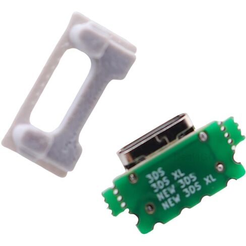 Deal4GO USB-C Charging Port Mod kit DC Power Connector Jack replacement for NEW 3DS XL, NEW 3DS LL console (2015) - White in Saudi Arabia