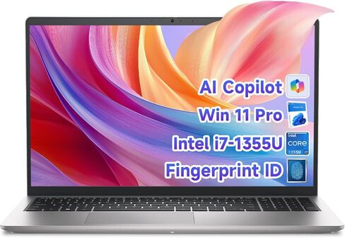 لاب توب ديل 15 DC15250، انتل كور i7-1355U (حتى 5.0 جيجاهرتز)، شاشة 15.6 فل اتش دي، ذاكرة الوصول العشوائي 32 جيجا، 1 تيرابايت اس اس دي، لوحة مفاتيح بإضاءة خلفية، بصمة الإصبع، ويندوز 11 برو مدى الحياة للأعمال والطلاب in Kuwait