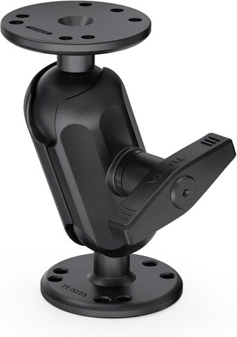TUSITA 1.5" Universal Double Ball Mount with Two AMPS Round Plates, C Size Double Socket Arm - Medium for Drill-Down Mounting in Saudi Arabia