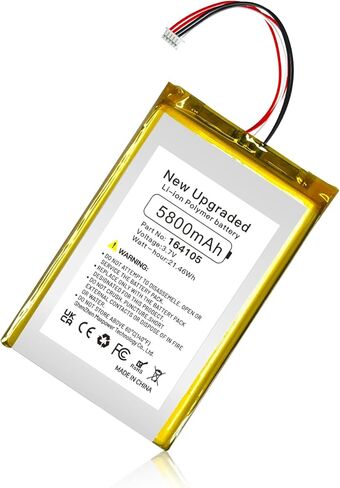 SHENMZ 5800mAh Replacement Battery for VTech Baby Monitors - Compatible with VTech RM7764-2HD, RM5854HD, RM7766HD, VM5263, VC2105, Leapfrog LF915, LF920, LF930 - Includes Repair Tools in Saudi Arabia