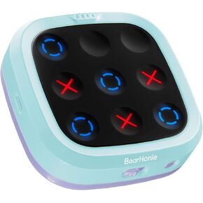 4-in-1 Handheld Tic Tac Toe Game Portable Electronic Board Games for Kids & Adults, Travel Games, Birthday Gifts, Yellow in Saudi Arabia