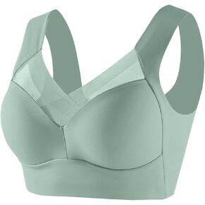 حمالات صدر لاسلكية مثيرة بدون خياطة 2026، حمالة صدر لتصحيح الوضعية لكبار السن، حمالة صدر من الحرير الجليدي مقاس كبير in Kuwait