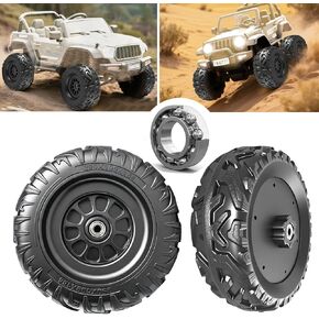 2pack 37 سم/14.5 '' إطارات التمساح eva rubber لترقية إطارات عجلات الطاقة ، وعجلات 14.5 بوصة 1.6 سم/0.63 بوصة فتحة فتحة أمامية/خلفية للأطفال ركوب الأطفال على سيارة/سيارات الدفع الرباعي/UTV/atv. in Kuwait