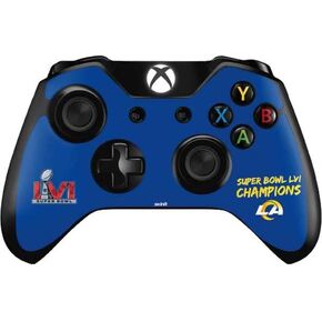 غلاف Skinit المخصص للألعاب متوافق مع وحدة تحكم Xbox One - تصميم رامز مرخص رسميًا من الدوري الوطني لكرة القدم الأمريكية (NFL Super Bowl LVI Champions Rams). in Saudi Arabia
