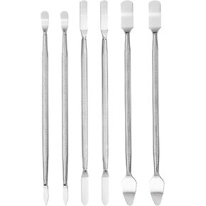 أداة باتيكل سبودجر، 6 قطع معدنية مزدوجة الأطراف، مجموعة أدوات إصلاح حدق للهواتف المحمولة الذكية والكمبيوتر اللوحي والكمبيوتر المحمول وأجهزة الألعاب الإلكترونية، فضي in Kuwait