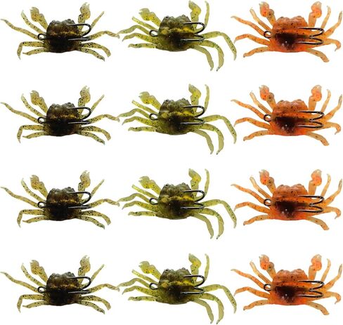 طُعم صيد الأسماك في المياه المالحة مع خطافات حادة، طُعم السلطعون ذو 3 ألوان، طُعم السباحة الناعم، طُعم الأسماك في المياه المالحة in Kuwait