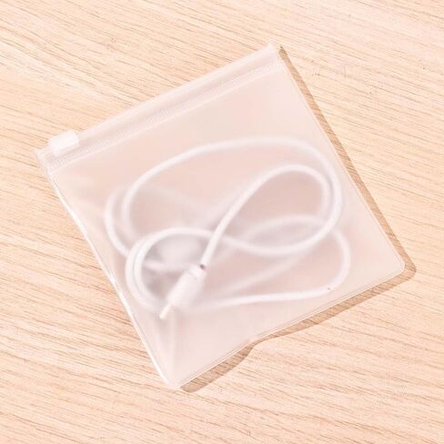 Portable Frosted Data Cord Storge Bag Cable Jewelry Packaging Bags Travel Zipper Anti-scratch Sealed Reusable Pouches in Saudi Arabia
