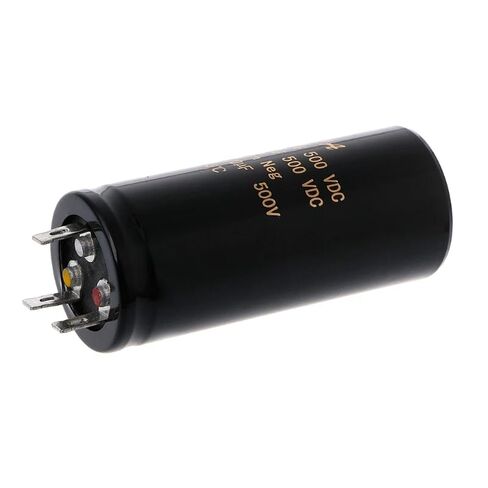 1 × 500 فولت مُكثَّف كهربائيًا عالي الجهد 100μF + 100μF لمكبرات صوت الجيتار/Hi-Fi 34 × 80 مللي متر مُكثَّف كهربائيًا مزدوج الصوت. in Saudi Arabia