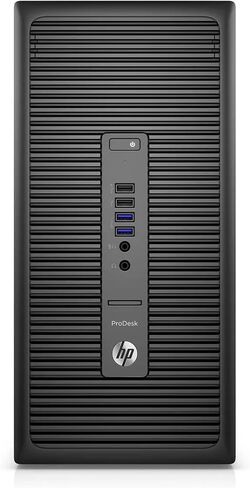 كمبيوتر مكتبي HP ProDesk 600 G2 Tower Win 11، Intel Core i5-6500، ذاكرة الوصول العشوائي 8 جيجابايت، 256 جيجابايت SSD، RJ-45، لوحة مفاتيح وماوس، كمبيوتر MT (متجدد) in Kuwait