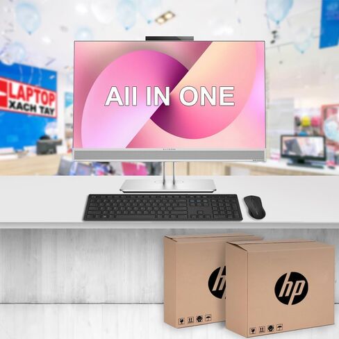 HP EliteOne 800 G4 All-in-One Windows 11 Pro Computer Desktop PC, 23.8in AIO FHD(1920x1080), Intel Core i5-8500, 8GB RAM, 256GB SSD, WiFi, Bluetooth, Keyboard & Mouse(Renewed) in Kuwait